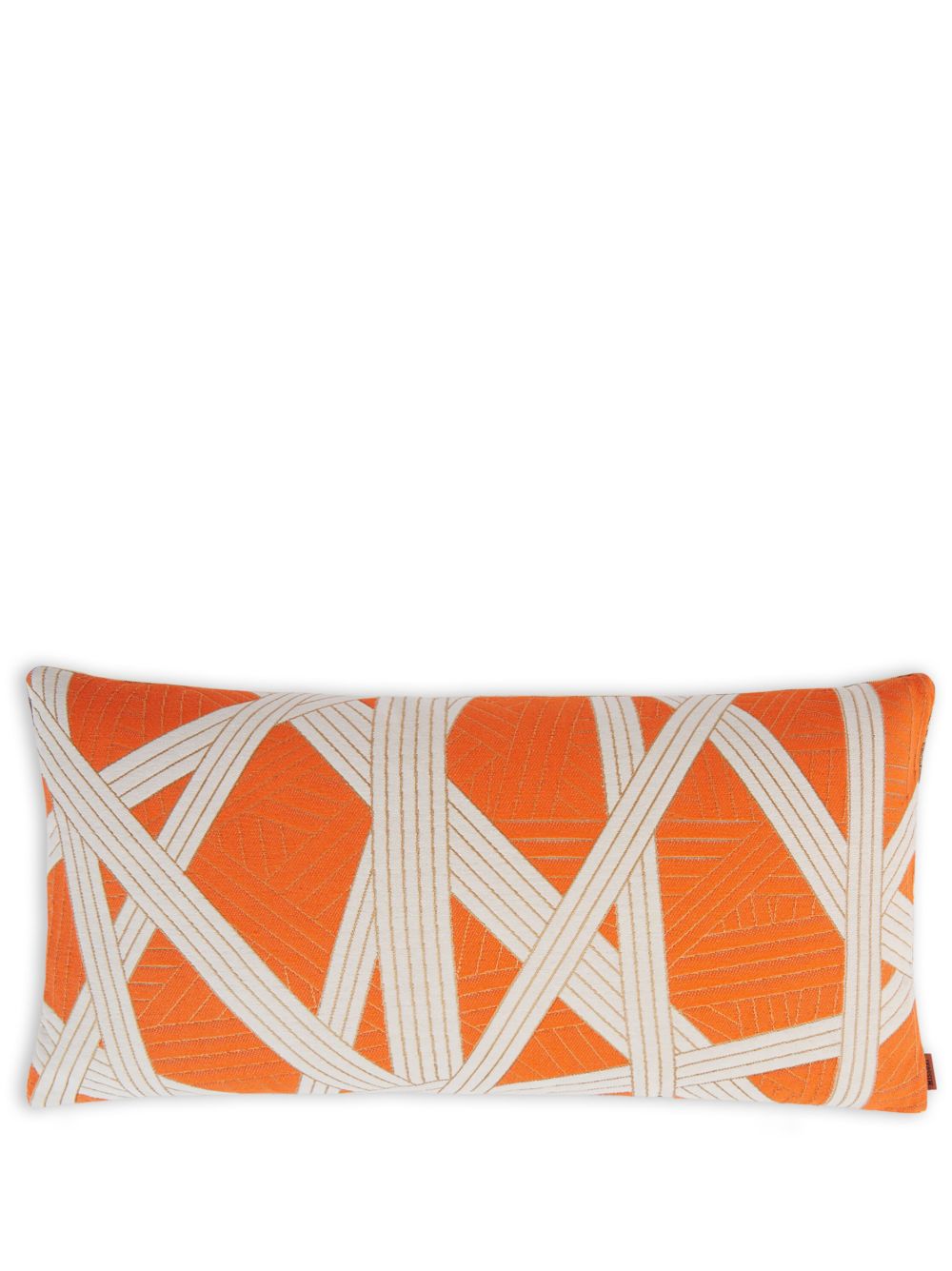 Missoni Home Nastri 几何图案印花抱枕 - 橘色