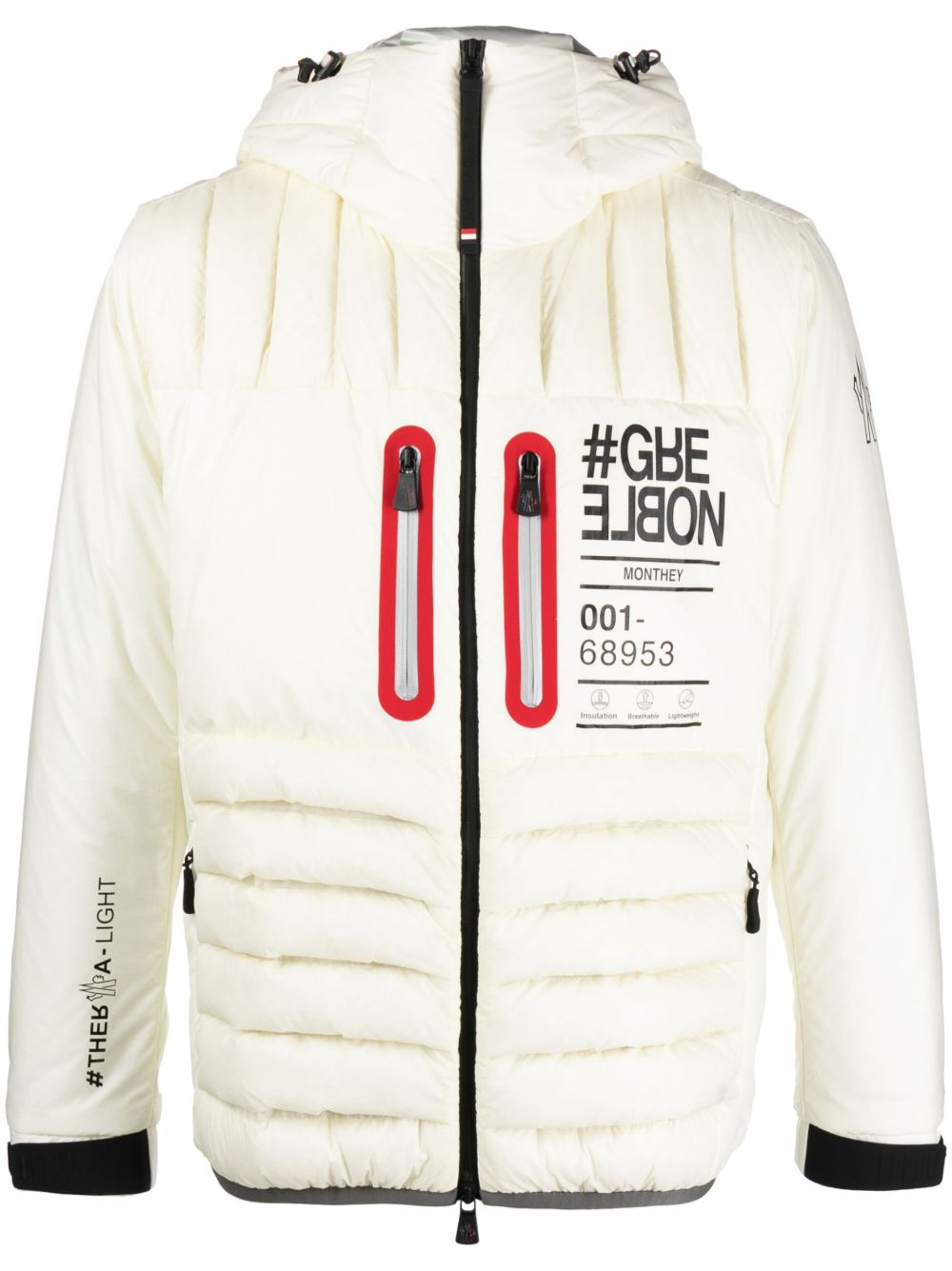 Moncler Grenoble Monthey 羽绒填充夹克 - 白色