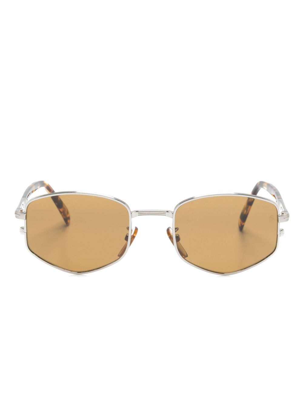 Eyewear by David Beckham 1129/S 几何形镜框太阳眼镜 - 银色
