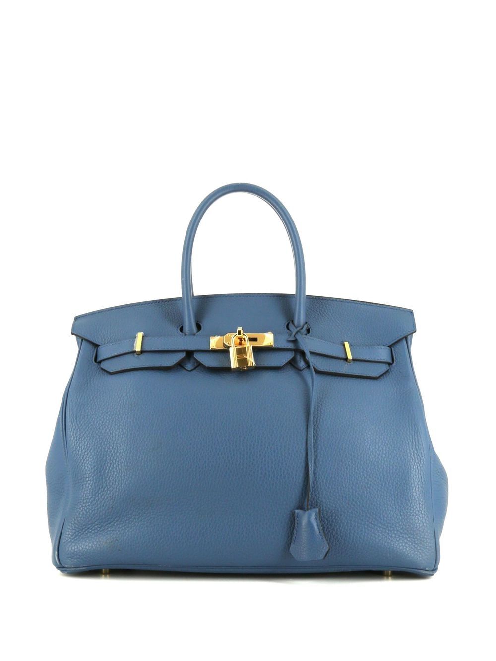 Hermès Pre-Owned Birkin 35 手提包（典藏款） - 蓝色