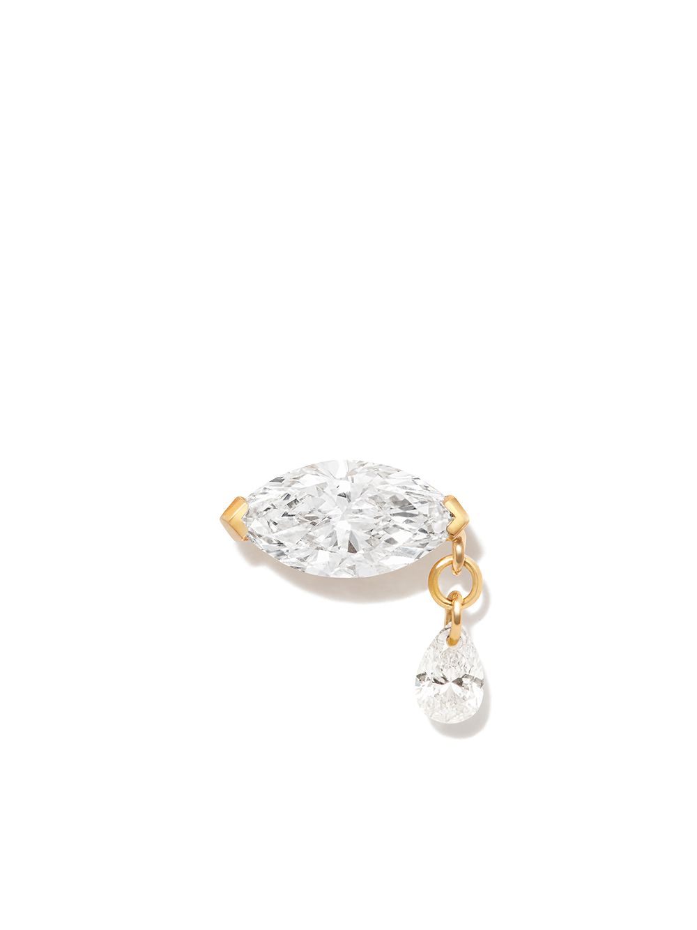 MARIA TASH Teardrop Marquise 18K黄金耳环 - 金色