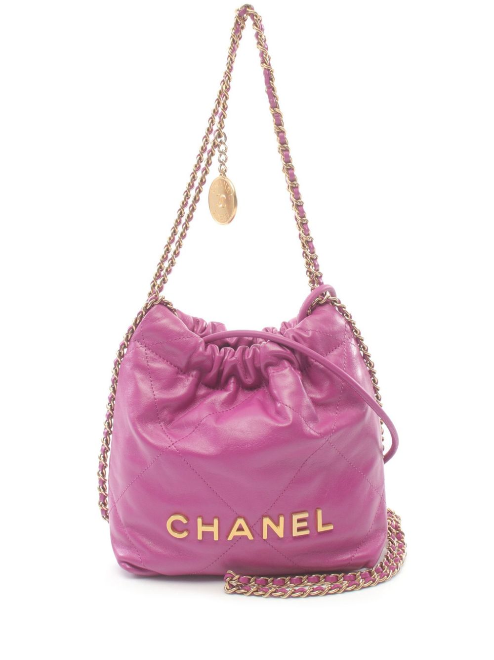 CHANEL Pre-Owned 22 迷你两用手提包（2021年典藏款） - 粉色
