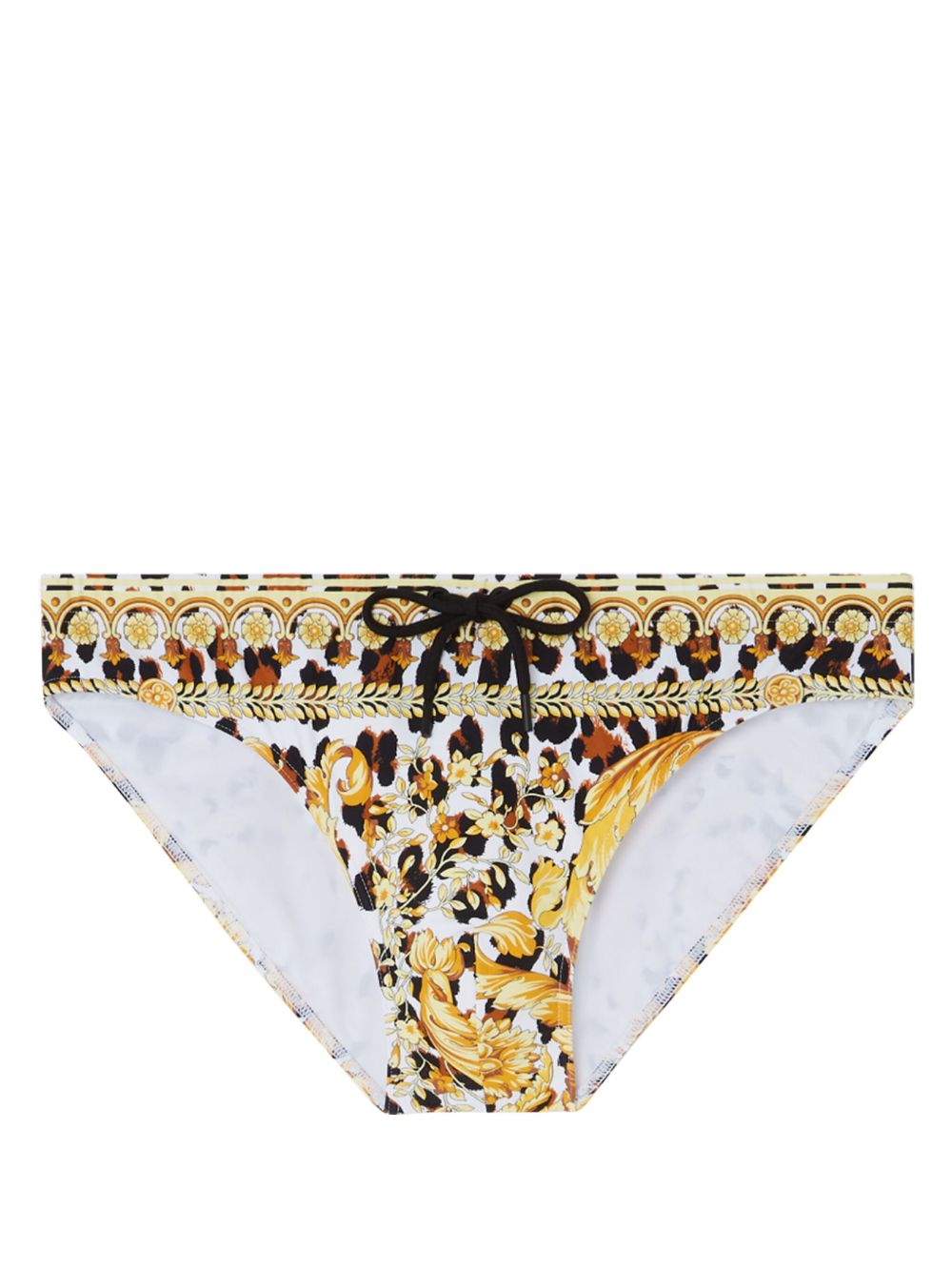 Versace Wild Barocco 三角泳裤 - 黄色