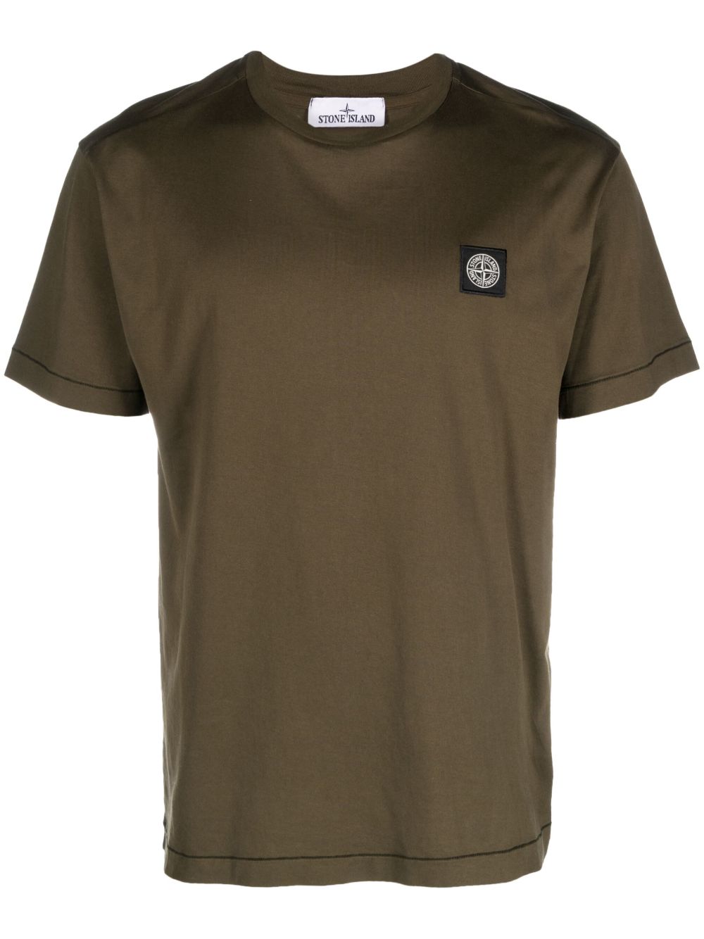 Stone Island 罗盘贴花棉T恤 - 绿色