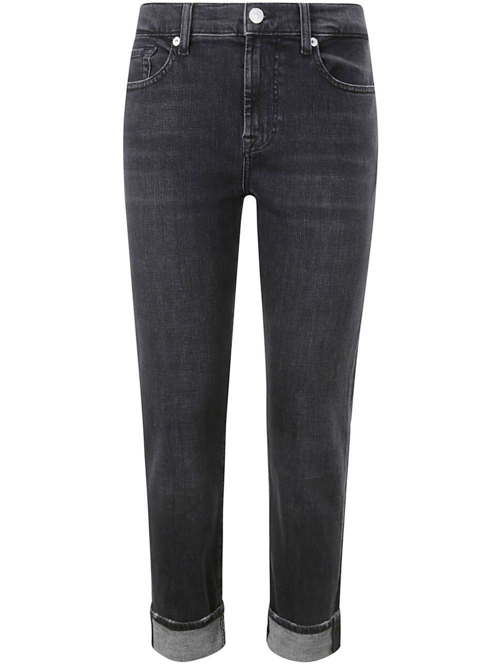 7 For All Mankind Relaxed Skinny Slim 牛仔裤 - 黑色