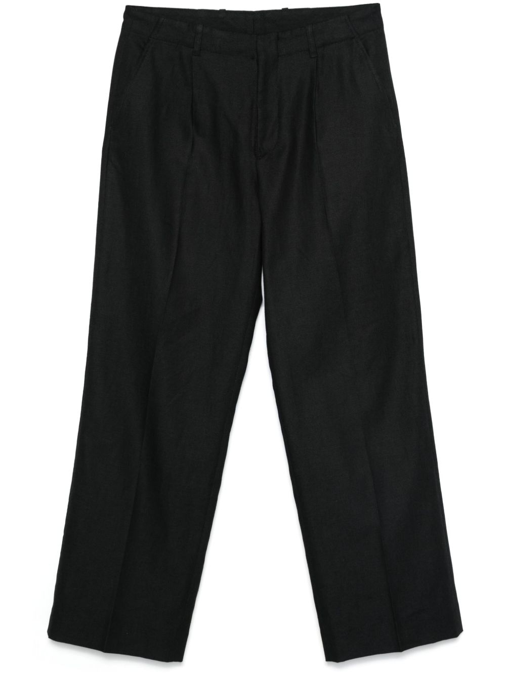 MM6 Maison Margiela 单缝线logo西裤 - 黑色
