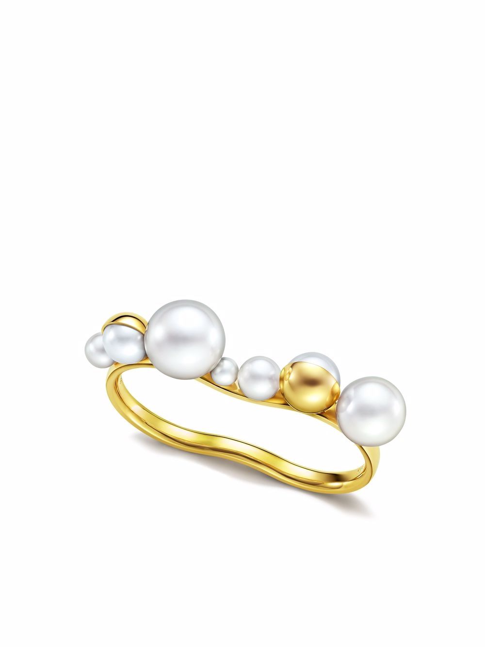 TASAKI M/G TASAKI Shell 18K黄金淡水珍珠戒指 - 金色