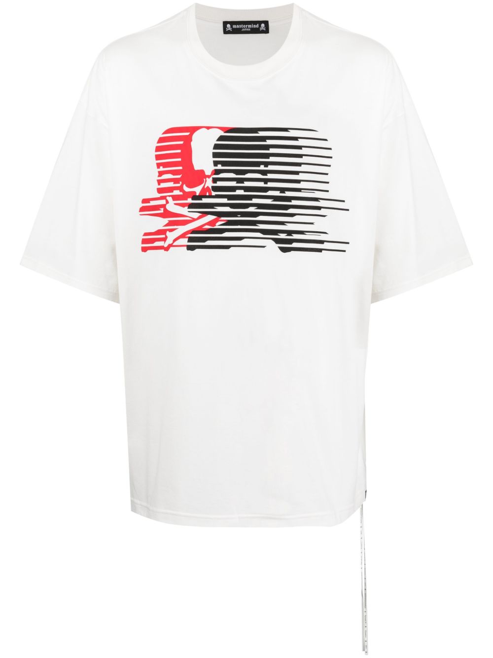 Mastermind Japan 图案印花棉T恤 - 白色