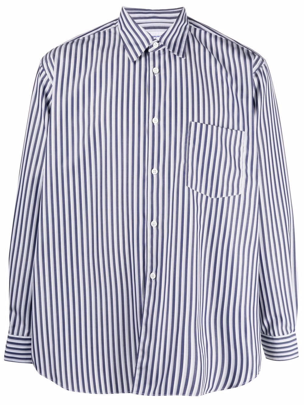 Comme Des Garçons Shirt 条纹超大款衬衫 - 蓝色