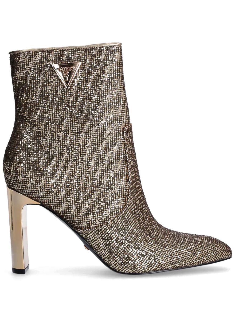 GUESS USA Caitte 亮片金葱高跟及踝靴（9厘米） - 金色