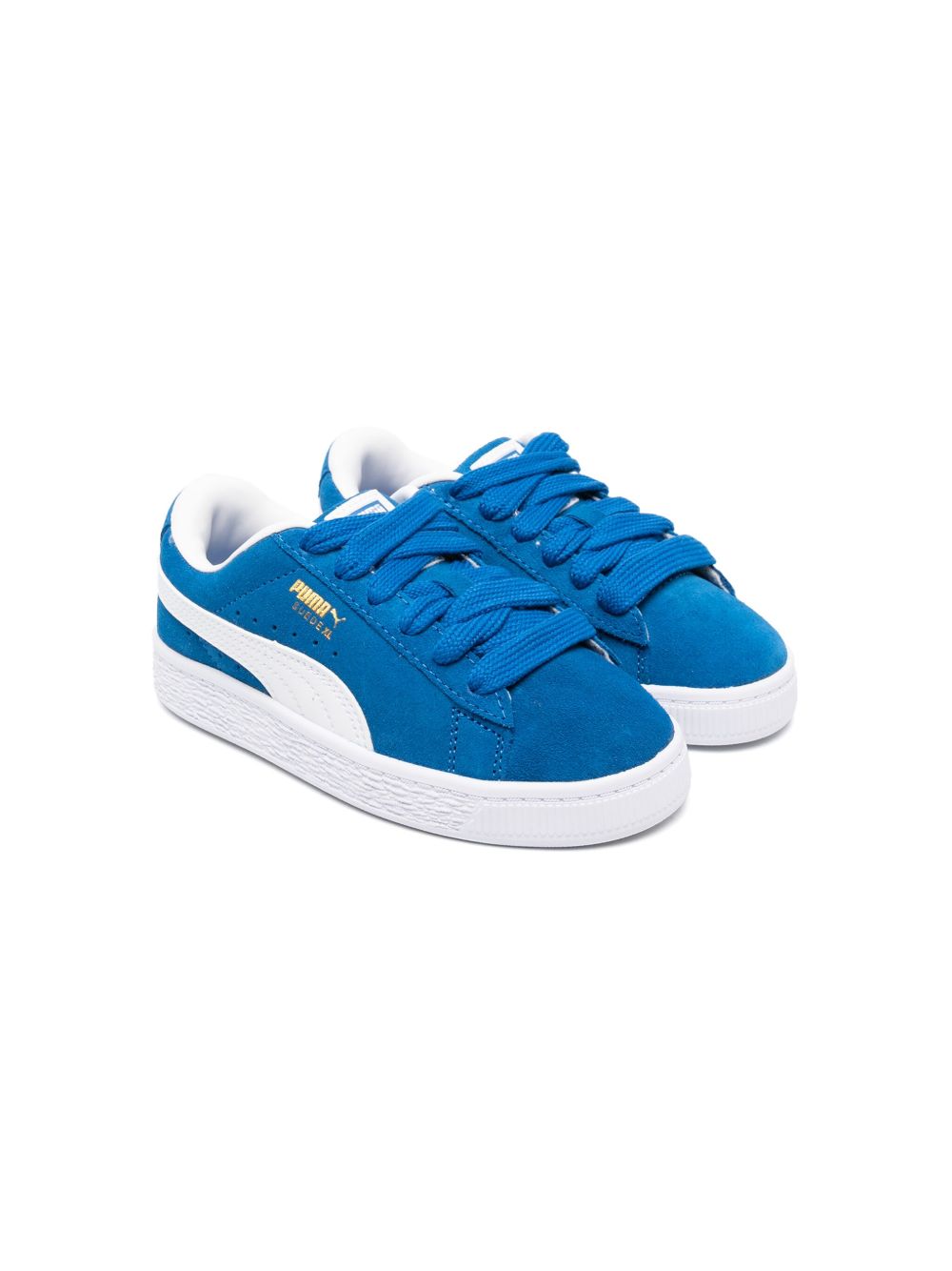 Puma Kids XL 绒面皮运动鞋 - 蓝色