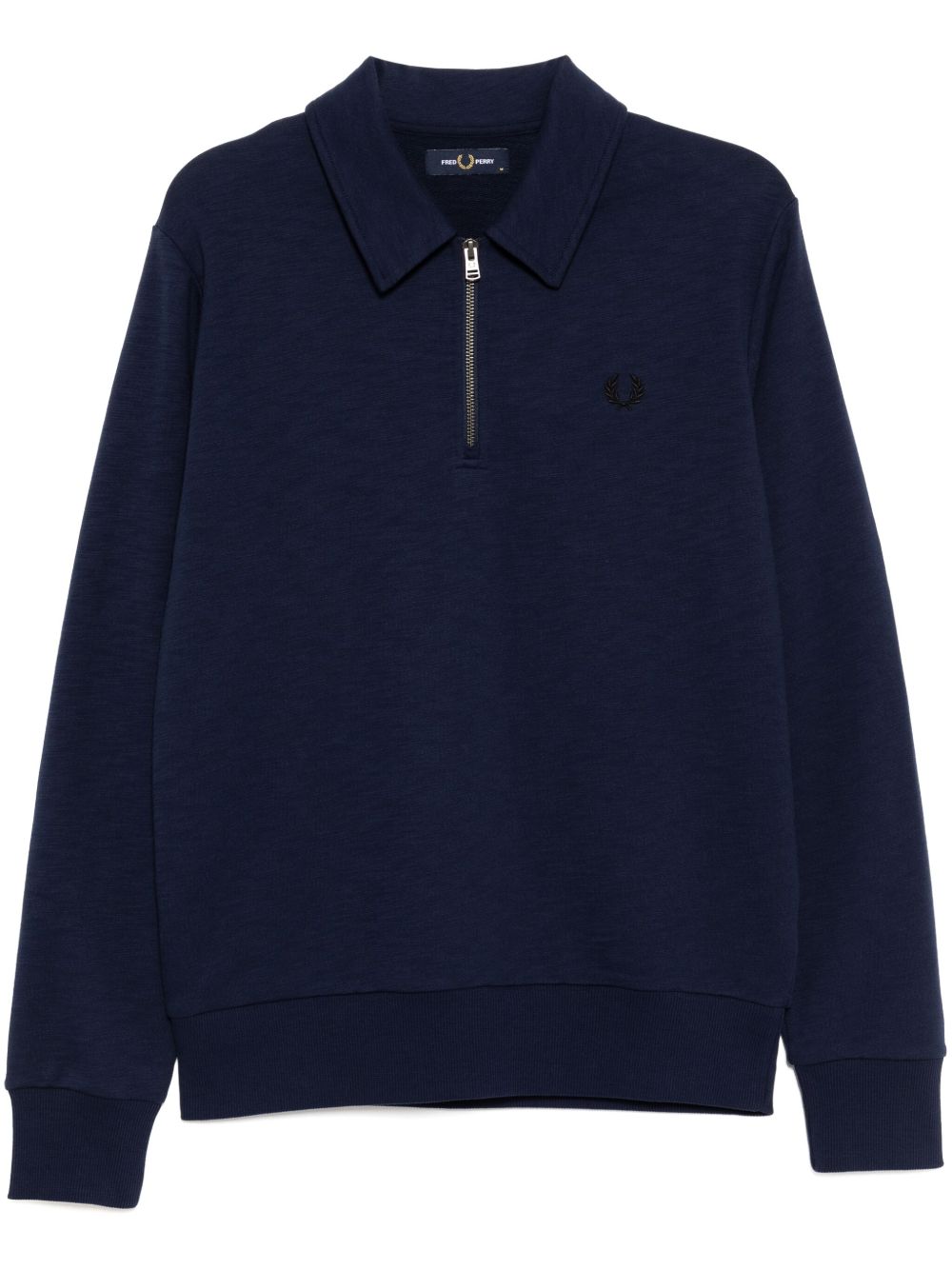 Fred Perry 拉链领卫衣 - 蓝色