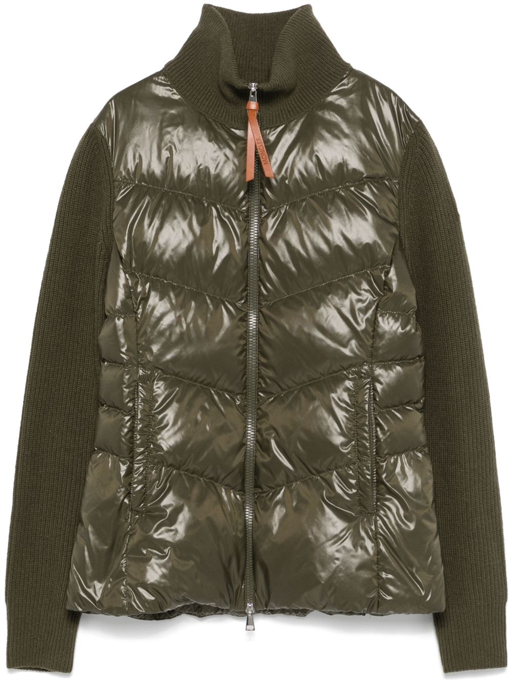 Moncler 拼接夹克 - 绿色