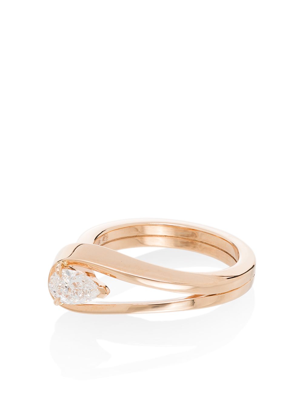 Repossi Serti Inversé 18K玫瑰金钻石戒指 - 粉色