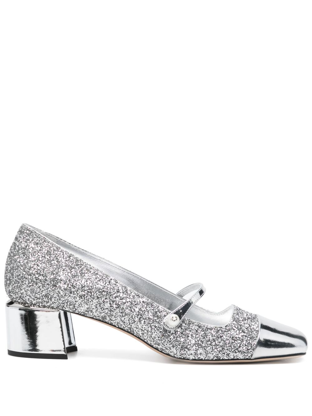 Jimmy Choo Elisa 低跟鞋（4.5厘米） - 银色