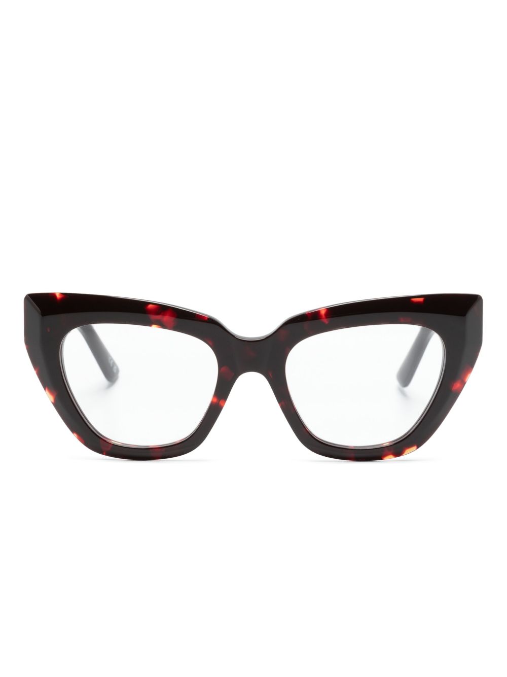 Balenciaga Eyewear 蝴蝶形镜框眼镜 - 褐色