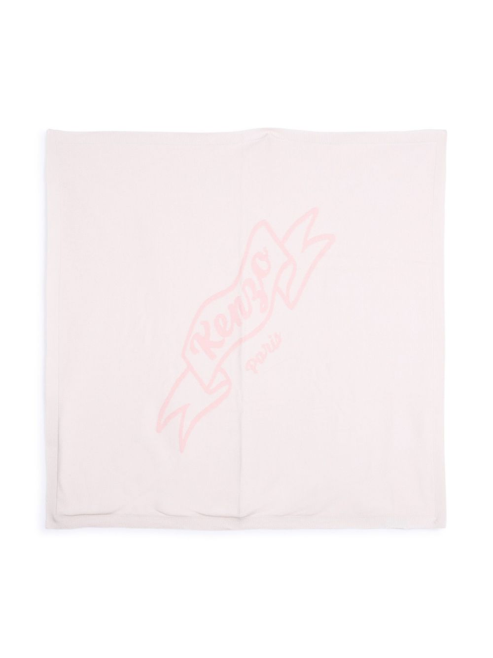 Kenzo Kids logo嵌花毯子 - 粉色