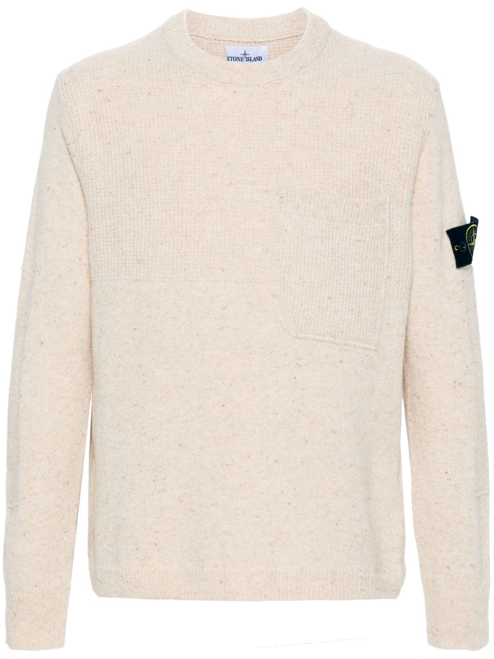 Stone Island 斑点针织毛衣 - 中性色