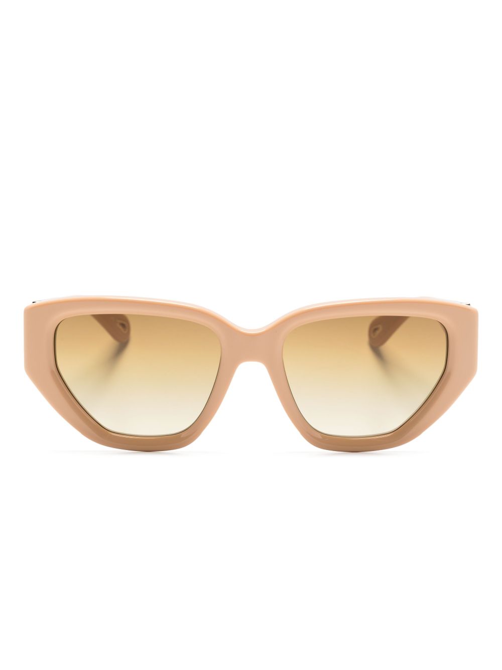 Chloé Eyewear Marcie 猫眼框太阳眼镜 - 中性色
