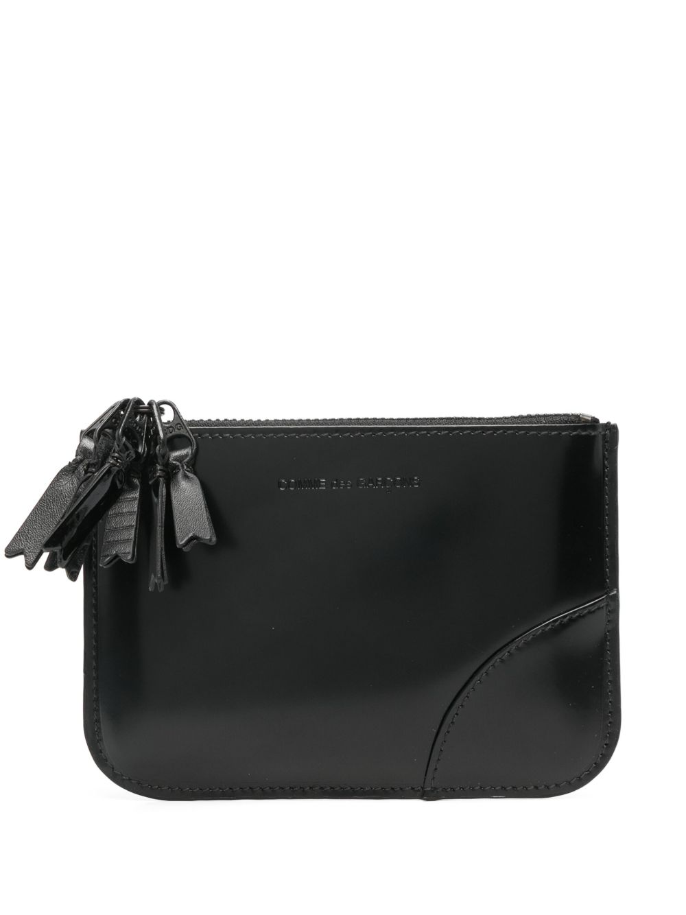 Comme Des Garçons Wallet Zipper Medley 皮质钱包 - 黑色