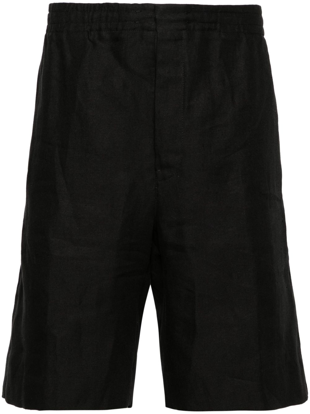 Zegna Oasi Lino 亚麻短裤 - 黑色