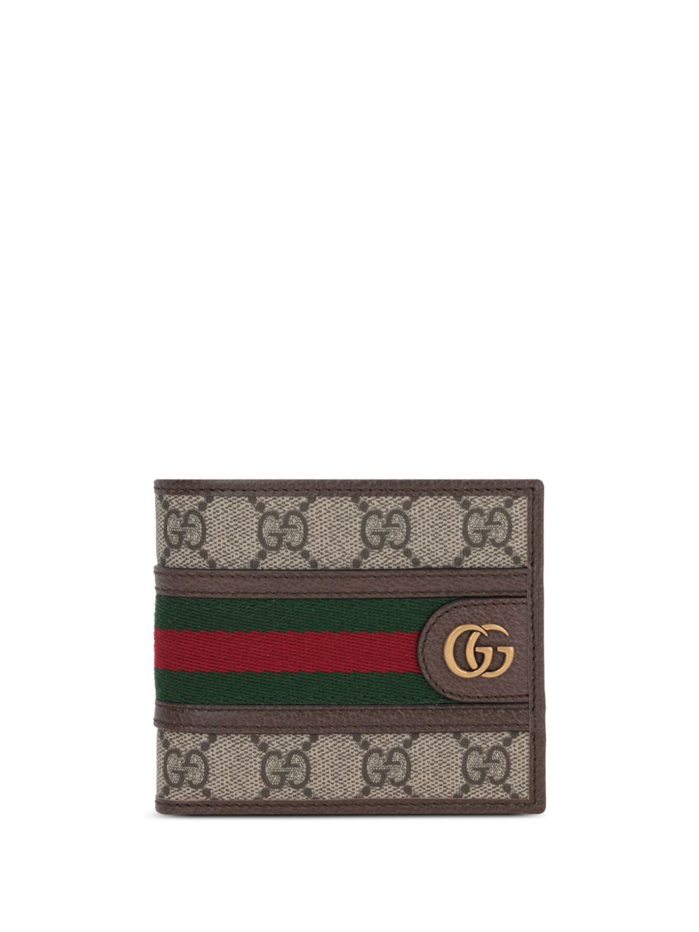 Gucci Ophidia GG 标牌钱包 - 褐色