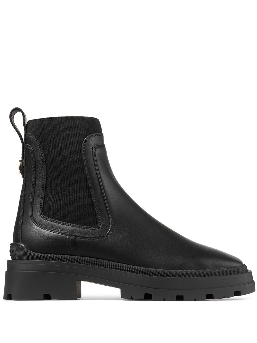 Jimmy Choo Veronique 皮质及踝靴 - 黑色