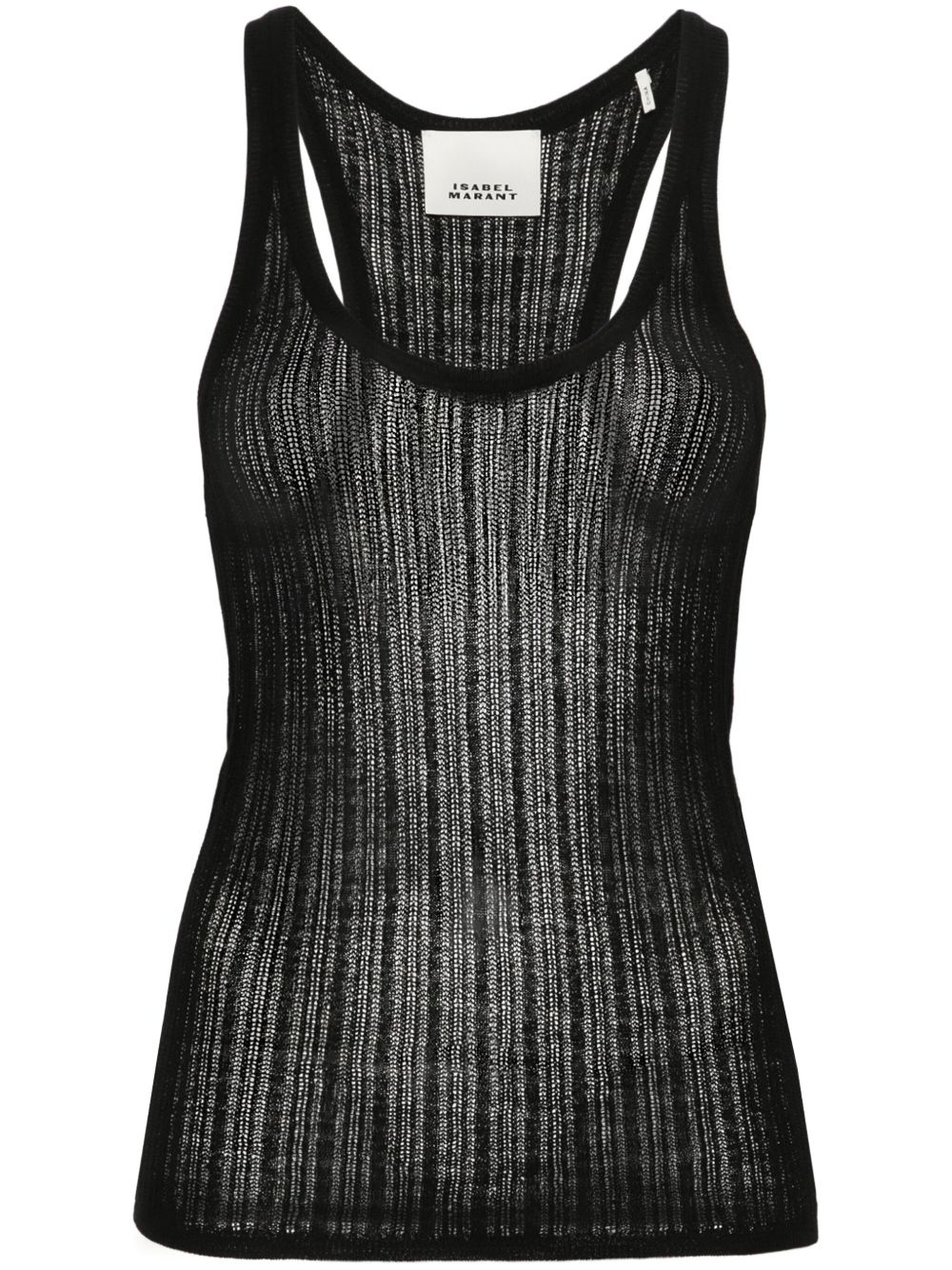 ISABEL MARANT Dorsia 镂空针织上衣 - 黑色