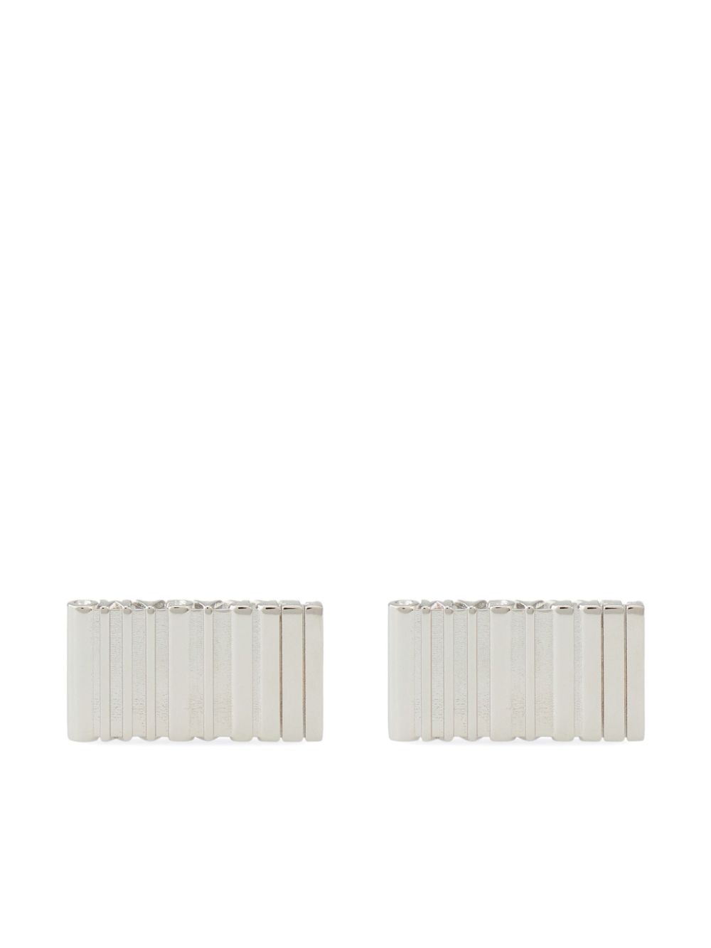 Ferragamo logo雕刻袖扣 - PALLADIUM