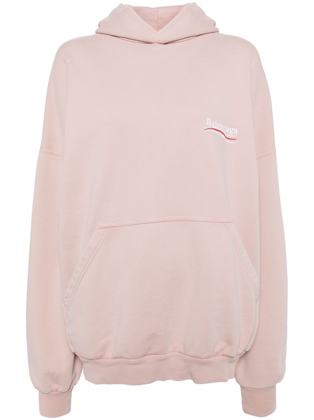 Balenciaga Logo 印花连帽衫 - 粉色