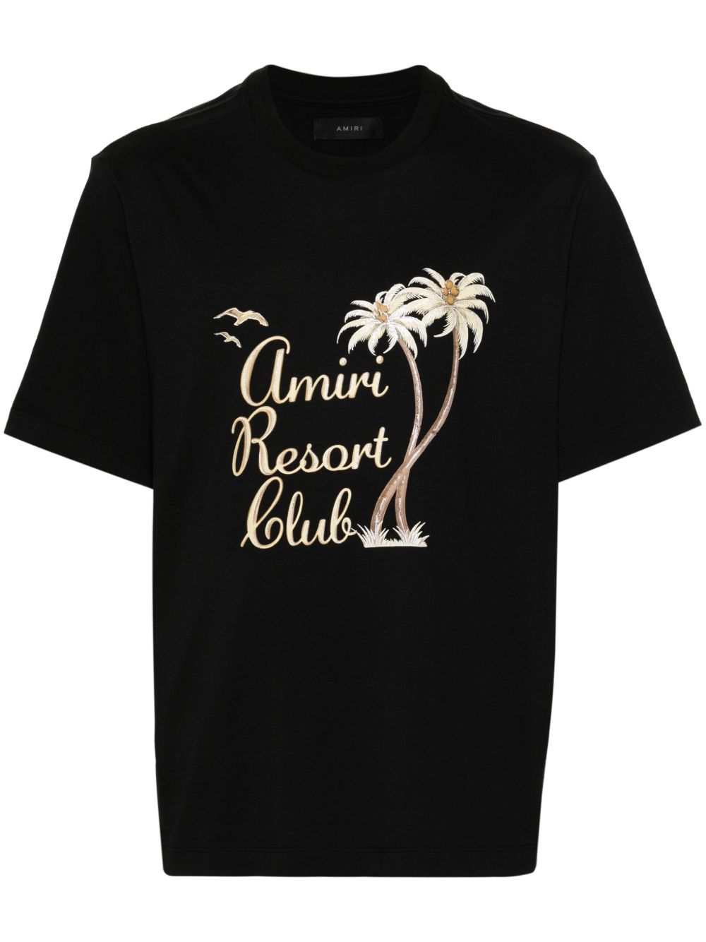 AMIRI Twisted Palms 棉T恤 - 黑色