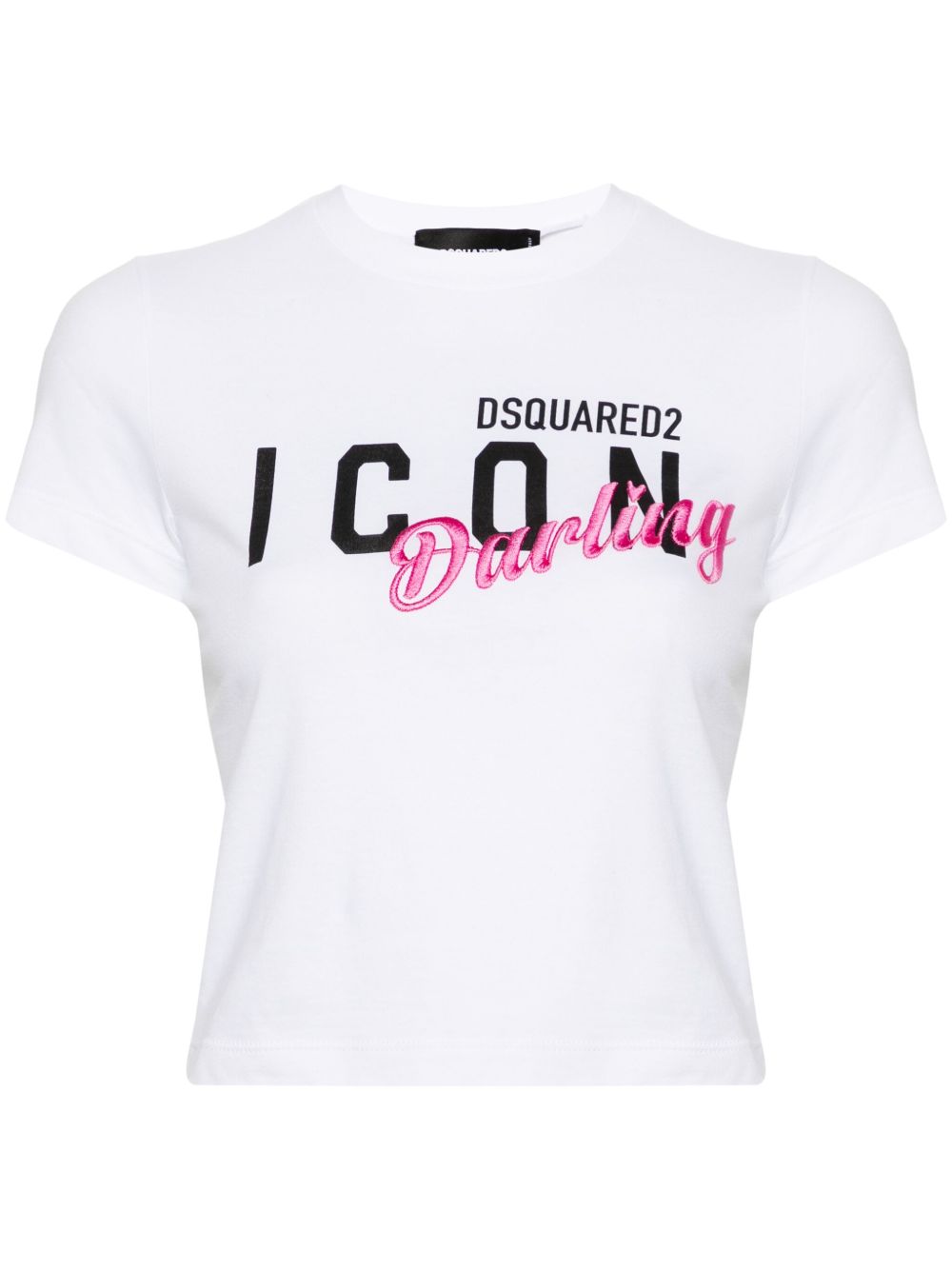 DSQUARED2 Icon Darling 短款T恤 - 白色