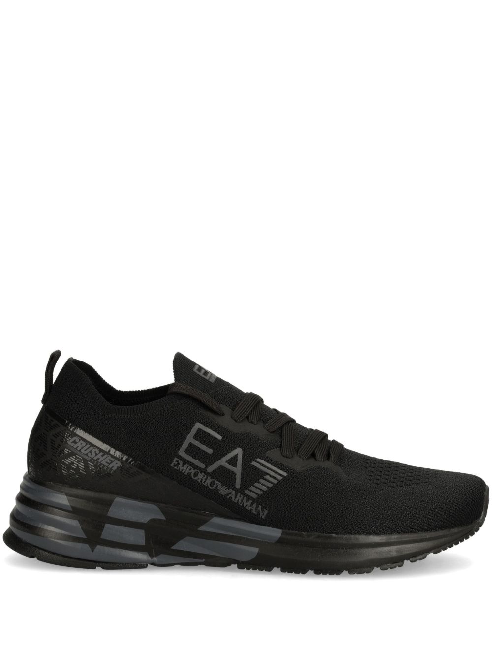 Ea7 Emporio Armani logo板鞋 - 黑色