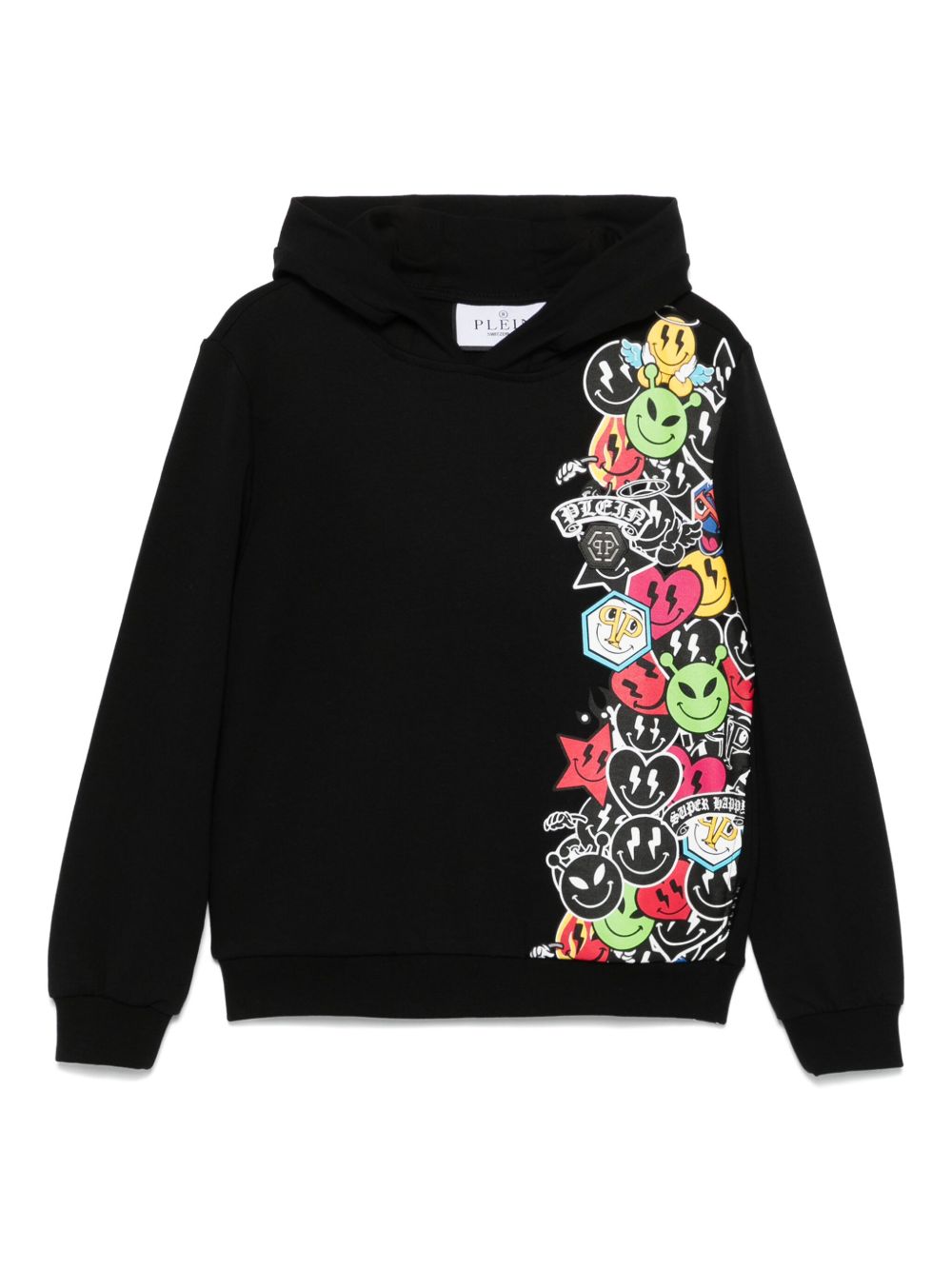 Philipp Plein Junior Smile 连帽衫 - 黑色
