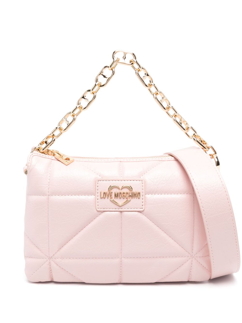 Love Moschino logo字母托特包 - 粉色