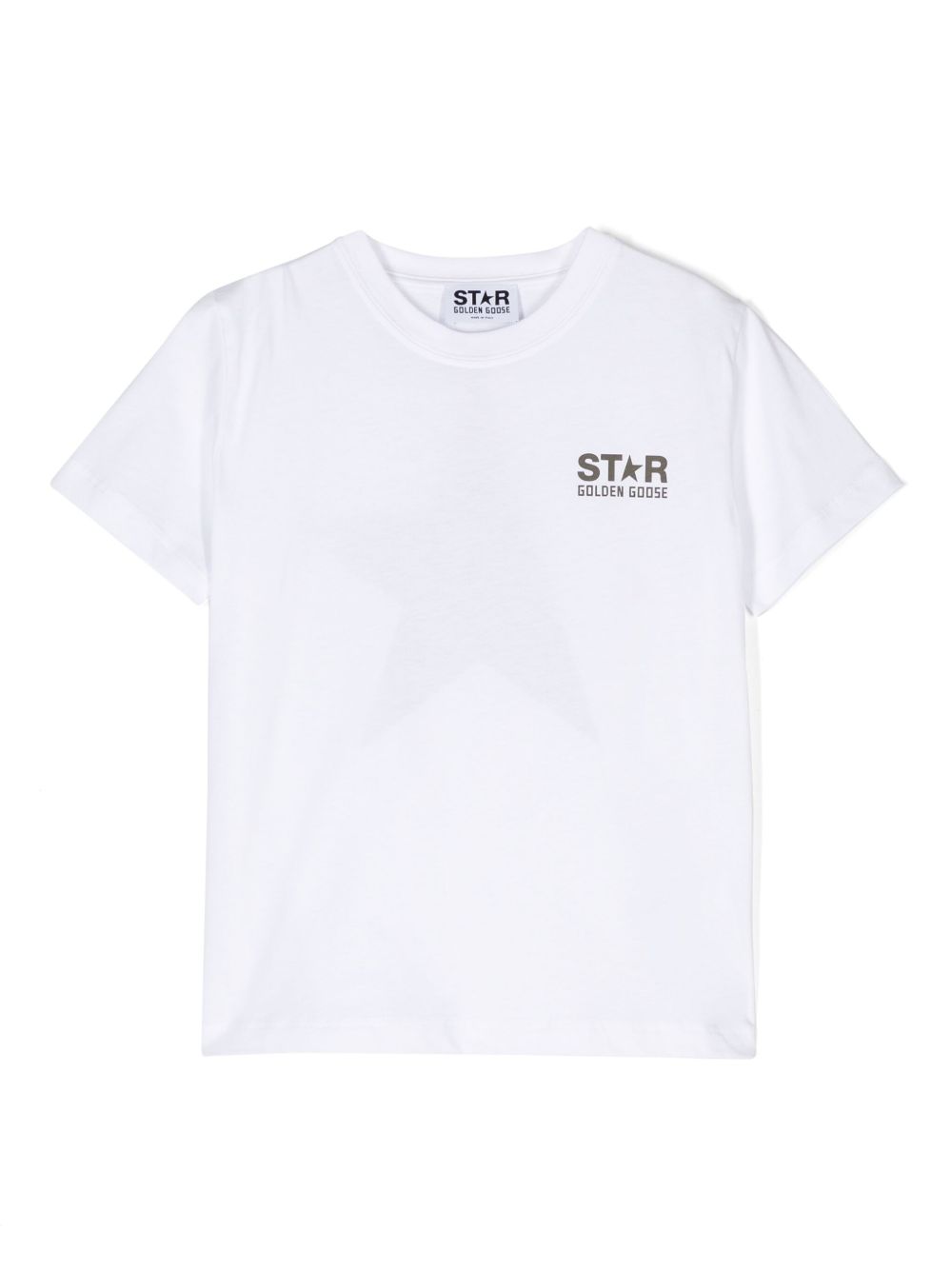 Golden Goose Kids logo印花T恤 - 白色
