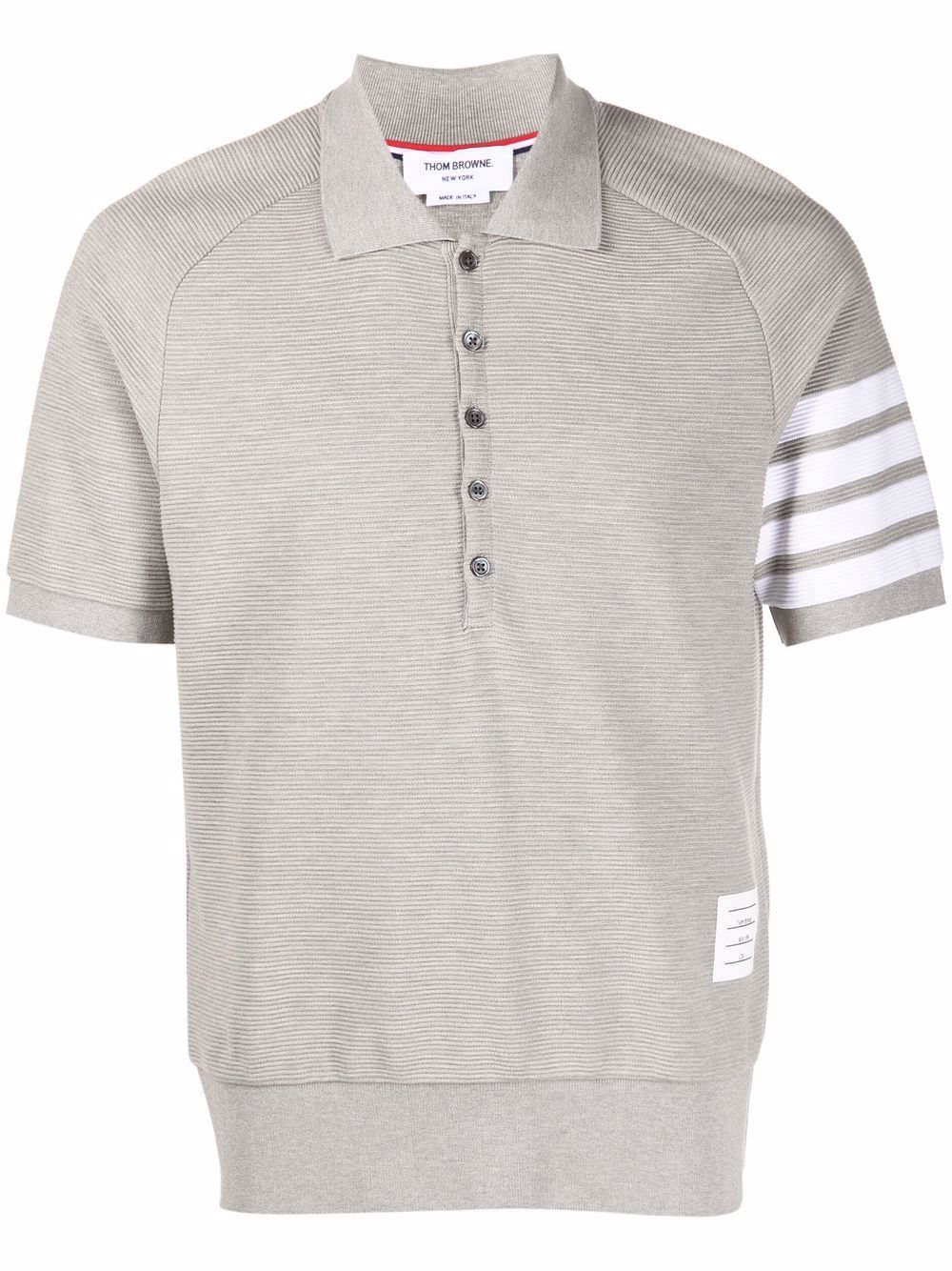 Thom Browne 4-Bar polo衫 - 灰色