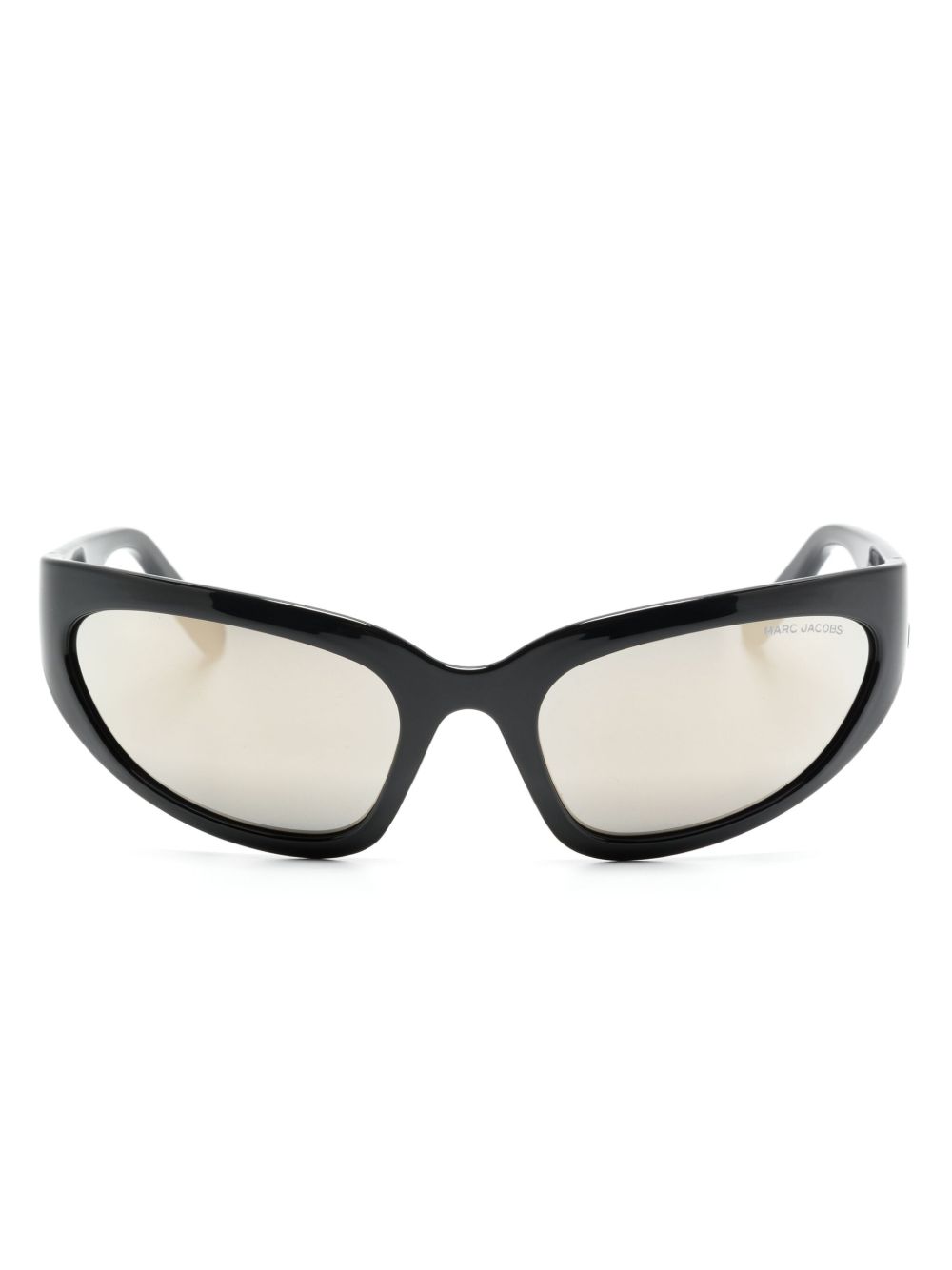 Marc Jacobs Eyewear The Bold Logo 机车风镜框太阳眼镜 - 黑色
