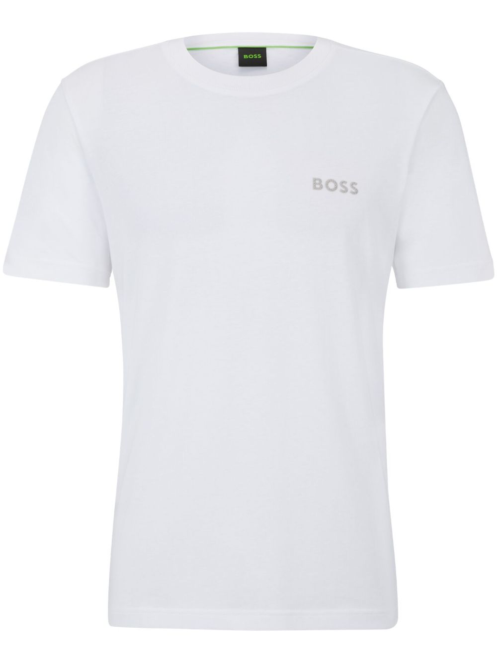 BOSS logo压纹T恤 - 白色