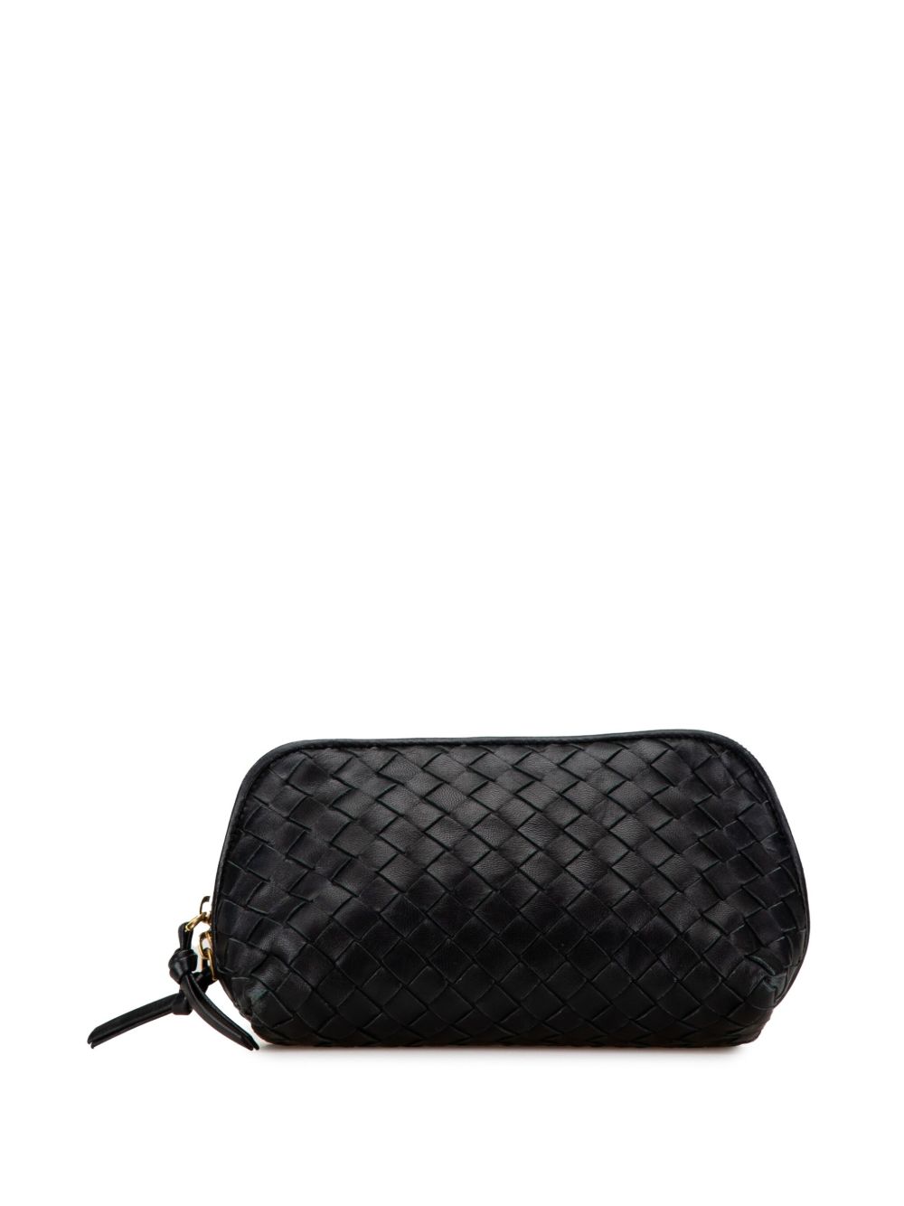 Bottega Veneta Pre-Owned Intrecciato Cosmetic 手提包（2007年典藏款） - 黑色