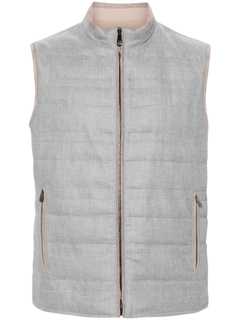 Corneliani 企领双面马甲 - 灰色