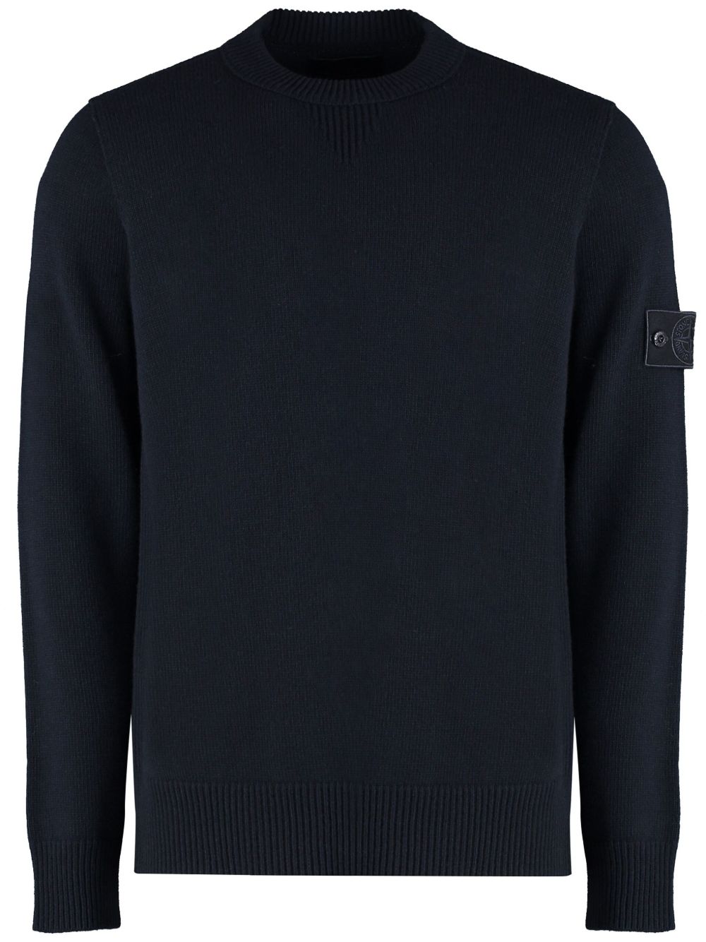 Stone Island 罗盘徽章羊毛毛衣 - 蓝色