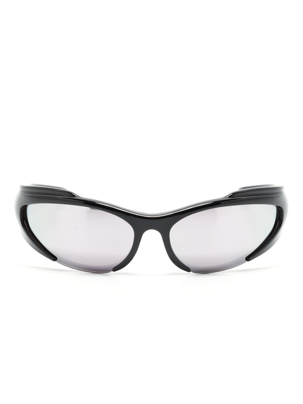 Balenciaga Eyewear Reverse Xpander 长方框太阳眼镜 - 黑色