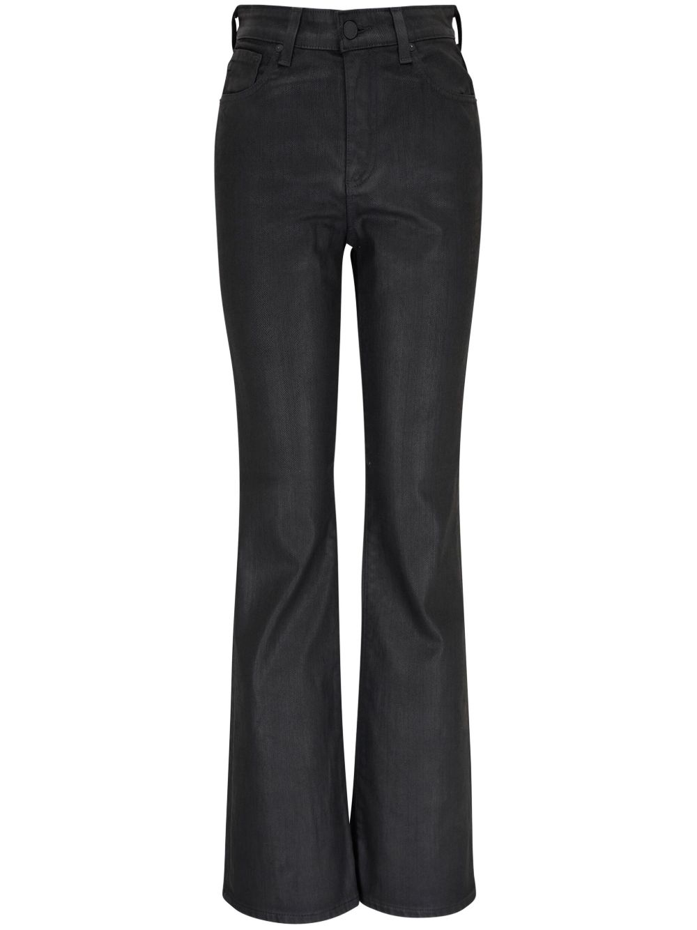 AG Jeans 高腰喇叭牛仔裤 - 黑色