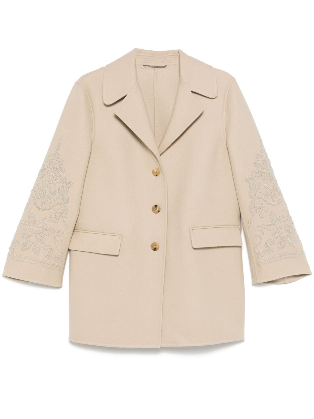 Ermanno Scervino 花卉刺绣外套 - 中性色