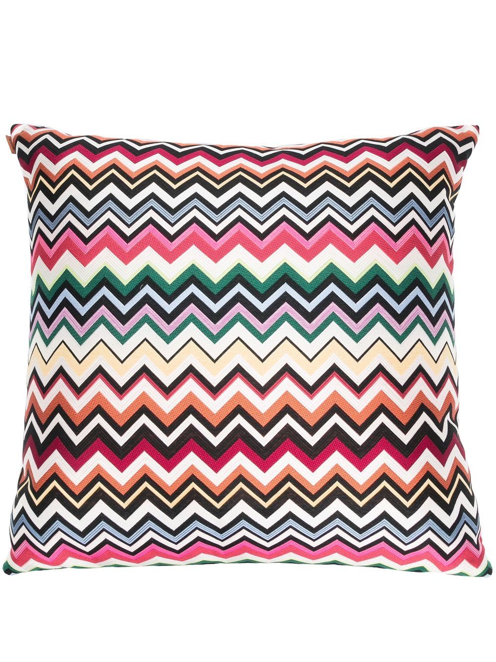 Missoni Home Z字形图案印花抱枕 - 黑色