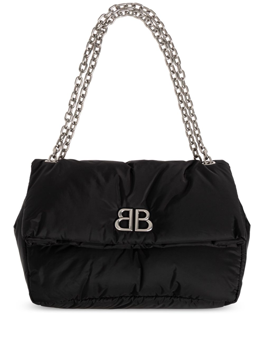 Balenciaga Monaco 中号单肩包 - 黑色