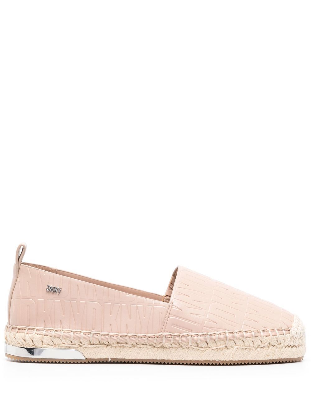 DKNY Makalina 经典logo图案草编鞋 - 中性色