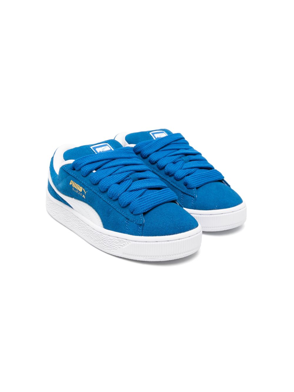 Puma Kids XL 绒面皮运动鞋 - 蓝色