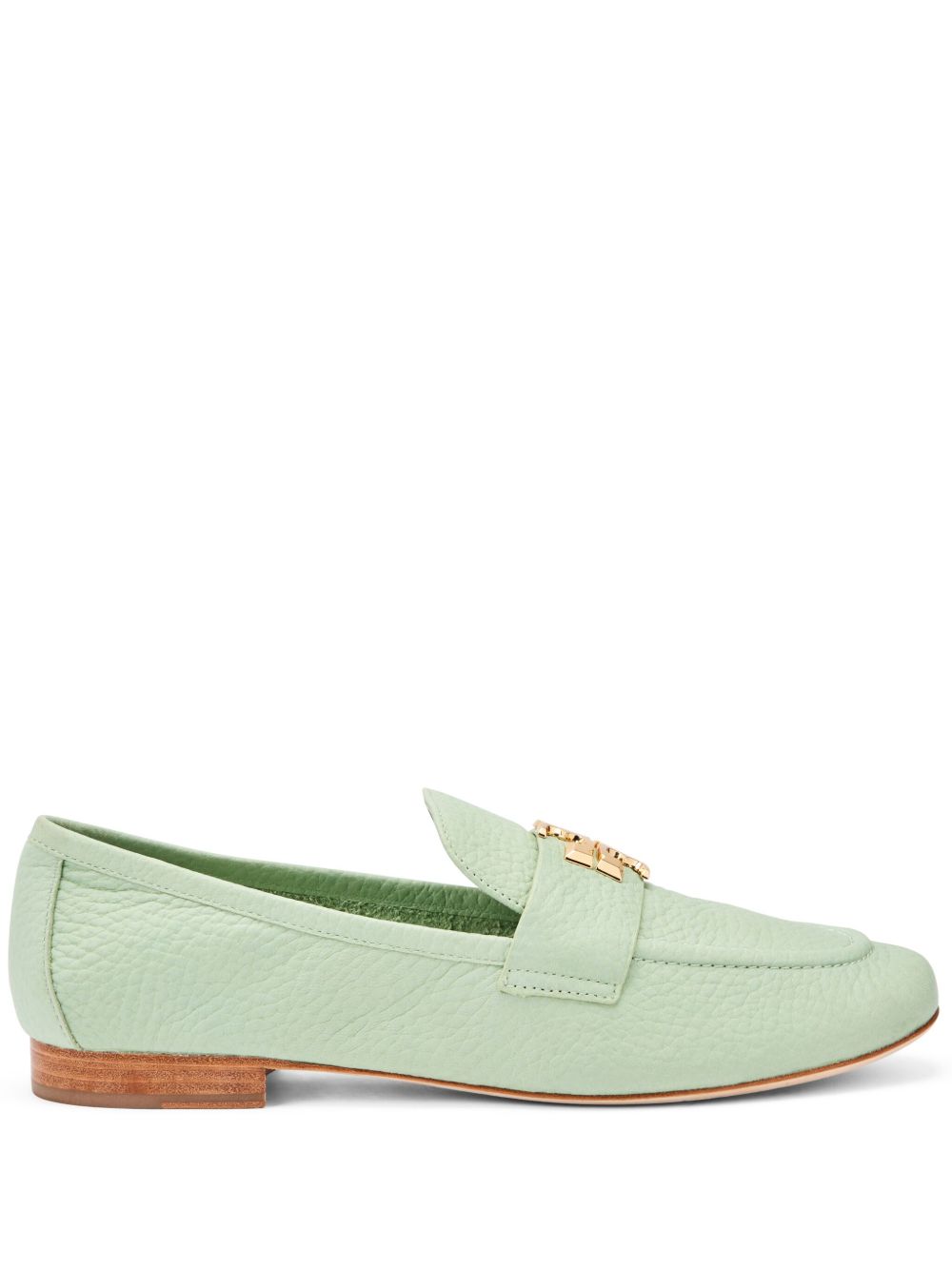 Tory Burch 粒面皮质乐福鞋 - 绿色